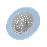 1PCS Silicone Sink Filter Bathroom Shower Drain Sink Sewer Hair Strainer 11×7.5×6.5cm,Blue