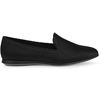 Anne Klein Womens EMETTE Flats Slip On Loafers Black 8.5 Medium (B,M)