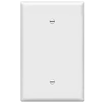 Blank Device Wall Plate, Jumbo Blank Covers, Over-Size 1-Gang 5.5