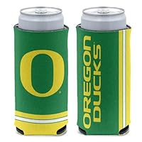WinCraft NCAA Oregon Ducks Slim Can Cooler, Team Colors, One Size