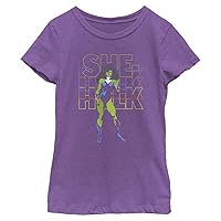 Marvel Classic She Hulk Girls Short Sleeve Tee Shirt