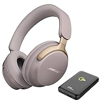 Bose QuietComfort Ultra Wireless Noise Cancelling Headphones with Spatial Audio, Over-The-Ear Headphones with Mic, Up to 24 Hours of Battery Life (QuietComfort Ultra, Sandstone)