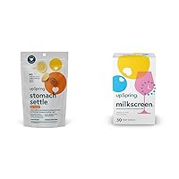 UpSpring Stomach Settle Drops, Honey Flavour, 28 Ct + Milkscreen 30 Test Strips to Detect Alcohol in Breast Milk