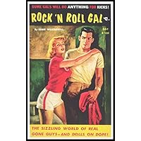 Rock n Roll Gal Fridge Magnet 3.5x5 Pulp Fiction Cover Art Canvas Poster Print