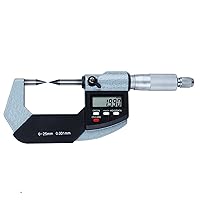 Electronic Digital Micrometers Measuring Tool, Double Pointed Anvil, 30°, 0.00005