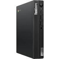 Lenovo ThinkCentre M60q Chromebox Tiny Desktop Computer, Intel Celeron 7305 1.1GHz, 4GB RAM, 64GB eMMC, Chrome OS, Black