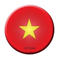 Vietnam Novelty Metal Circular Sign C-472