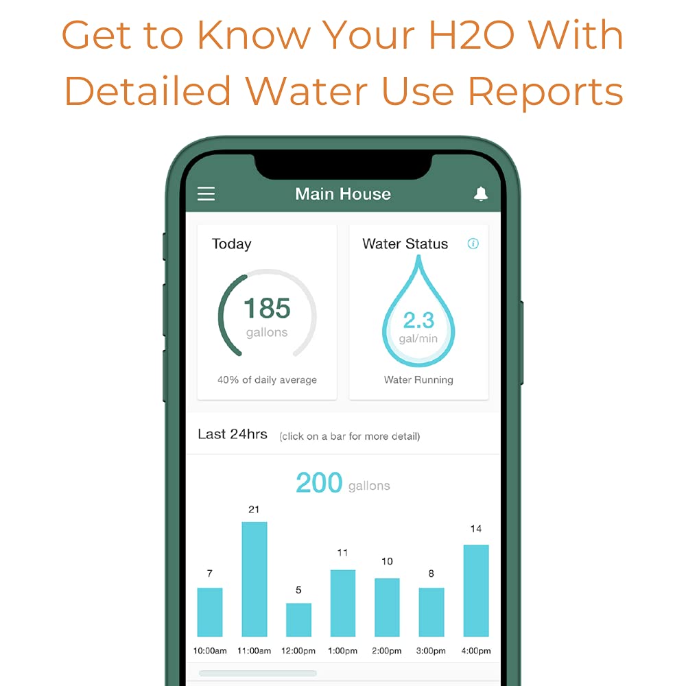 Flume 2 Smart Home Water Monitor & Water Leak Detector: Detect Water Leaks Before They Cause Damage. Monitor Your Water Use to Reduce Waste & Save Money. Installs in Minutes, No Plumbing Required
