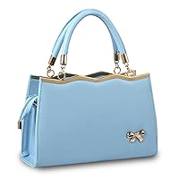 Handbags for Women PU Leather Purse Elegant Top Handle Satchel Shoulder Tote Bags with Bow-knot