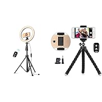 Ubeesize 12'' Ring Light Bundle with Tripod Stand and Phone Holder