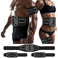 Electronic Muscle Stimulator, Abs Stimulator Muscle Toner, Ab Machine Trainer for All Body, Fitness Strength Training Workout Equipment for Men and Women