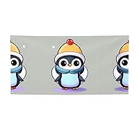 Holiday Party Banner - UV Resistant and Fade-Proof, Perfect for Halloween and Christmas Decorations Cute penguin print