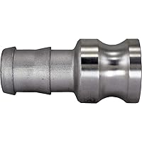 Duda Energy CamPlug-HB075 304 Stainless Steel Cam-and-Groove Pipe Fitting Adapter 3/4