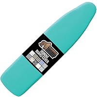 The Original Gorilla Grip Ironing Board Cover, Silicone Coating, Full Size Scorch Resistant Padding, Elastic Edge, Heavy Duty Iron Pad Covers Standard Boards, Hook and Loop Fastener Strap, Turquoise