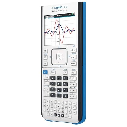 Texas Instruments TI-Nspire CX II Color Graphing Calculator with Student Software (PC/Mac) White 3.54 x 7.48