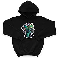 Peacock Graphic Kids' Sponge Fleece Hoodie - Art Kids' Hoodie - Bird Hoodie for Kids