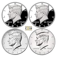 2016 Various Mint Marks Kennedy Half Dollar Update Set Silver Proof & Proof & P,D Half Dollar US Mint Proof