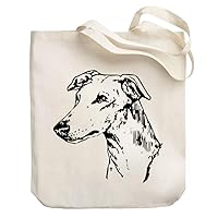 Greyhound FACE SPECIAL GRAPHIC Canvas Tote Bag 10.5
