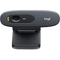Logitech C270 Hd Webcam, 1280 Pixels X 720 Pixels, 1 Mpixel, Black