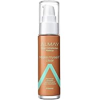 Almay Clear Complexion Makeup, Matte Finish Liquid Foundation with Salicylic Acid, Hypoallergenic, Cruelty Free, -Fragrance Free, Dermatologist Tested, 810 Almond, 1.0 oz