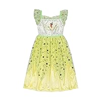 Disney Girls' Princess Fantasy Gown Nightgown, LOVE PRINCESS TIANA, 2T