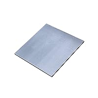 Aluminum Sheet Plate, Thickness 5mm x 200mm x 200mm 1Pcs, Pure 99.6% Aluminum Metal Sheet Flat Plain Plates for DIY Crafts Home Decoration