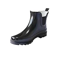 Women's Rubber Rain Boots Waterproof And Anti-slipping Rainboots For Women Comfortable Insoles Stylish Light Ankle Rain Shoes