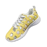 Children's Casual Shoes Cute Small Animals Printed Shoe Mesh Breathable Light Wear-Resistant Walking Travel Leisure Sports Shoes Leisure Outdoor Activities