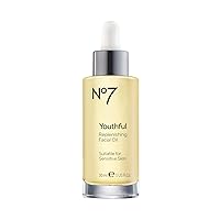 Youthful Replenishing Facial Oil - Nongreasy Hydrating Face Oil for Dry Skin - Anti Aging Face Oil + Lightweight Wrinkle Repair for Sensitive, Mature Skin (30ml)