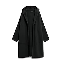 MEROKEETY Women's 2024 Long Sleeve Hooded Cardigan Dressy Open Front Knit Sweater Coat with Pockets