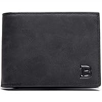 Men Wallets PU Leather Folding Wallet Men Thin Wallet with Coin Bag Zipper Coin Bag Wallet