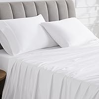 Luxury Cotton 1000 Thread Count Egyptian Cotton King Pillowcases, Set of 2, Arctic White