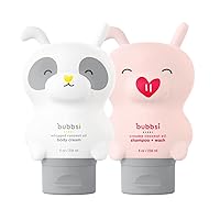 Bubbsi Baby Acne & KP Duo | Organic Coconut Oil Baby Wash & Baby Lotion | Light Natural Scent | Won't irritate eyes | Organic Coconut Oil + Shea | For Face & Body | Gentle, Sulfate-free