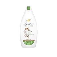Care by Nature Shower Gel, Coconut Oil & Almond Extract Body Wash, 5 Natural Ingredients, Gentle Cleansing, Protects Skin Microbiome 400 ml 13.5 oz
