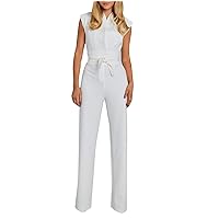 Air Essentials Jumpsuit 2023 New Jumpsuits for Women Plus Size Casual Loose Sleeveless High Waist Wide Leg Pant Romper