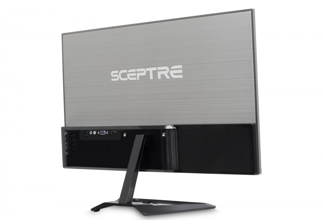 Sceptre 24 Inch Ultra Thin Ultra Slim 1080P 75Hz LED Monitor HDMI VGA, Metal Black (E248W-1920R)
