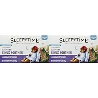Celestial Seasonings Sleepytime Wellness Sinus Soother Tea, Caffeine Free, 20 Tea Bags Box (Pack of 2)