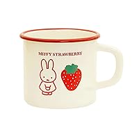 Fuji Enamel Miffy Strawberry Mug, 2.8 inches (7 cm)
