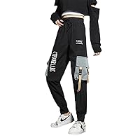 Elastic Waist Harem Casual Women Pants Korean Spring Cargo Pants Streetwear Cotton Joggers for Women