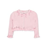 Girls' Flower and Pearl Knit Shrug