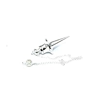 Jet New Disc Metal Silver Plated Pendulum 2 inch Approx. Healing Dowsing Metal Reiki Results Jet International Crystal Therapy Booklet Image is JUST A Reference