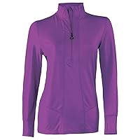 Terramar Women's Cloud Nine 4-Way Stretch Brushed Half Zip Jacket