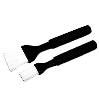 Chef Craft 21266 Classic Plastic Basting Brush, 7.5 and 8.5 inches in length 2 piece set, Black