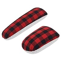 Seams Curves and Sleeve Roll Set 2pcstailors Ham Seam Roll Ironing Pressing Tools Ironing Heat Insulation Pad for Black and Red One Size