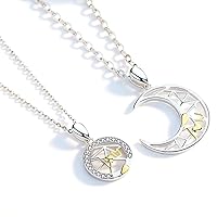 Sun and Moon Couple Necklace A Pair of Male and Female Students’ Necklaces As A Token of Love to Commemorate Valentine’s Day Gifts for Male and Female Friends. Elegant and Elegant Material