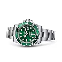 Men's Watch V9 [Luxury Factory] Crown Dial Watch S-Grade Automatic Movement Automatic Waterproof for Life (green)