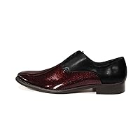 Modello Idello - Handmade Italian Mens Color Black Oxfords Dress Shoes - Cowhide Patent Leather - Lace-Up