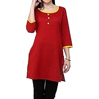 Indian Kurtis Cotton Kurti Tunic Top for Women Pakistani Kurta Design Traditional Dress Party Wear Casual