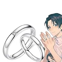 Jujutsu Kaisen Ring 925 Sterling Silver Adjustable Ring Anime Yuta Okkotsu Couple gift