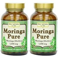Nutritional Supplement Capsules, Moringa Pure, 90 Count (Pack of 2)